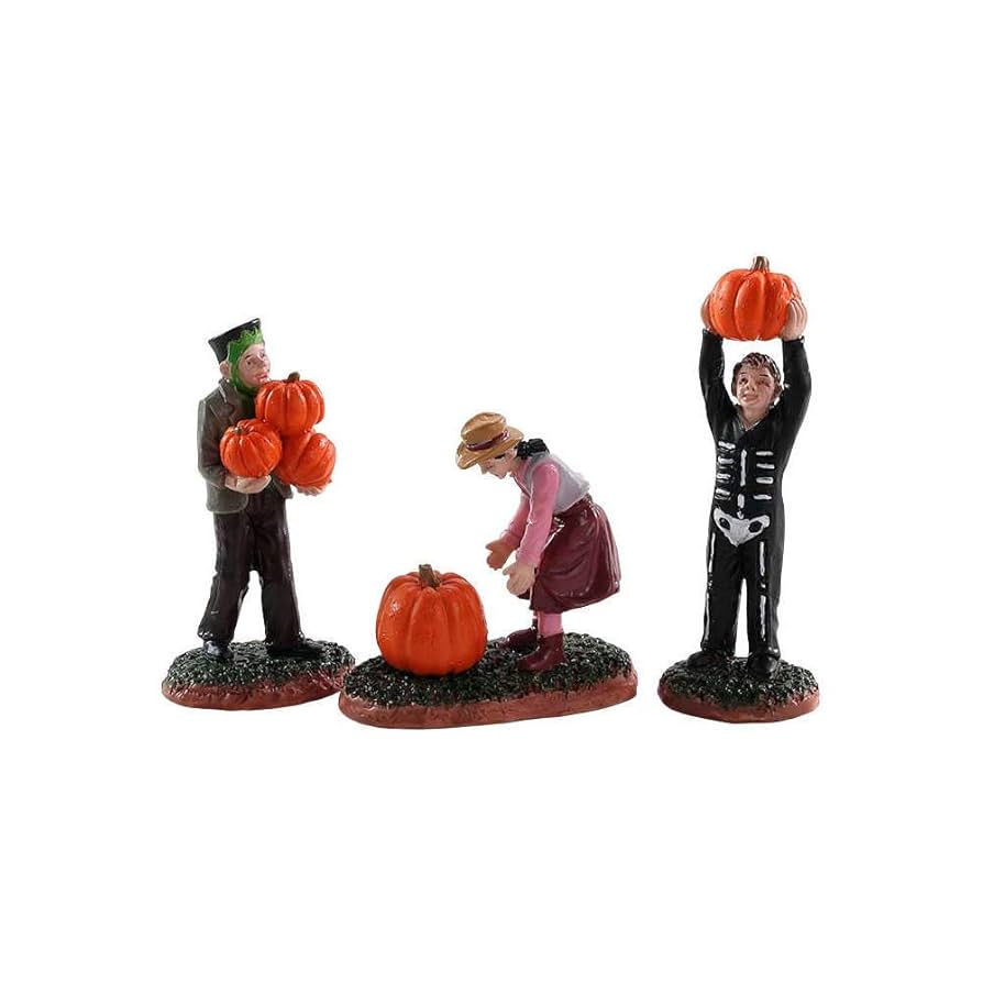 Amazon.com: Lemax - Spooky Town Pumpkin Pickers - Set of 3
